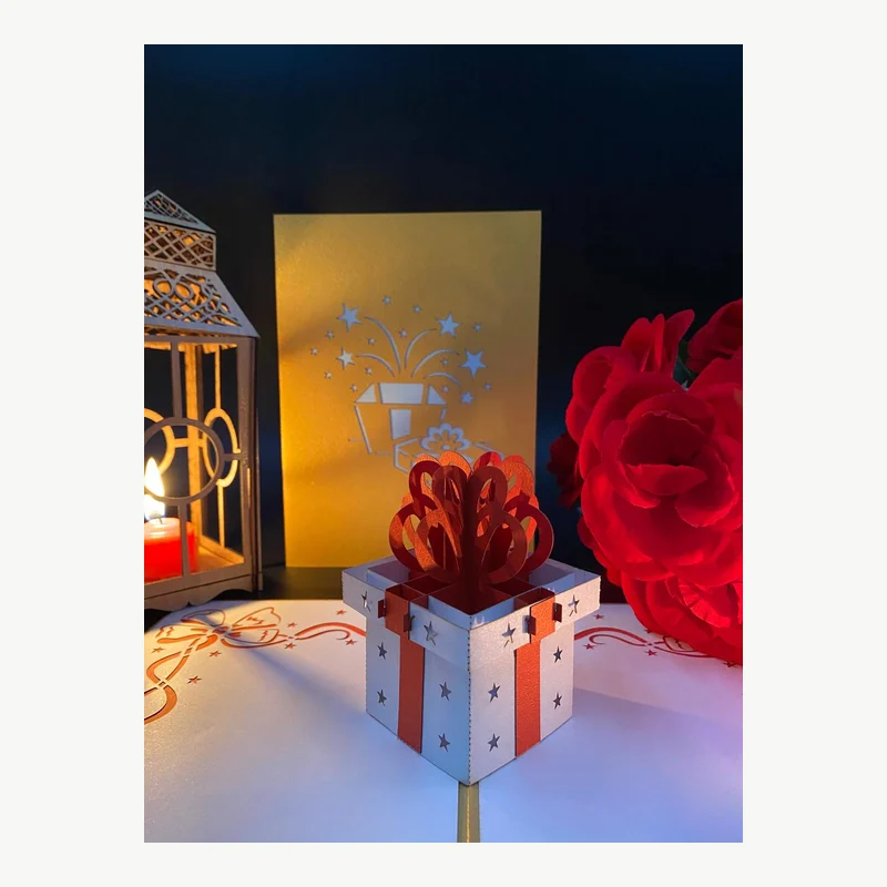 3D Surprise Gift Box Pop-Up Card