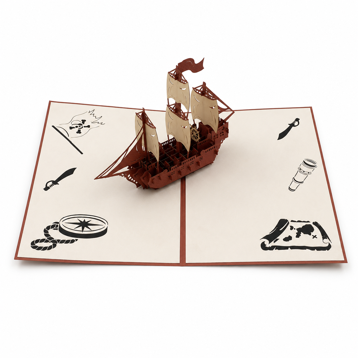 Pirate Ship Pop Card