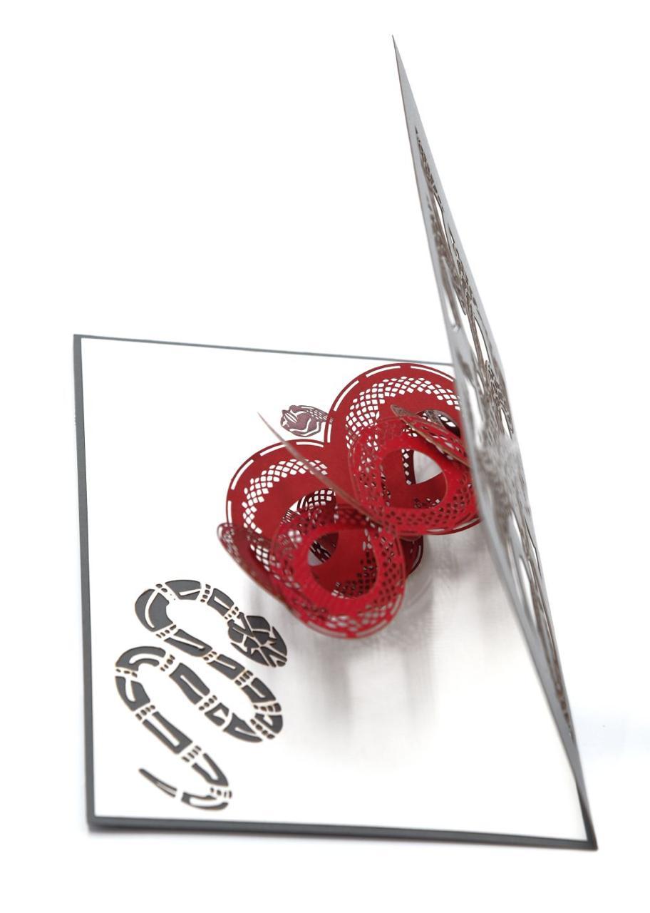 3D Pop-Up Snake Design Laser Cut Greeting Card