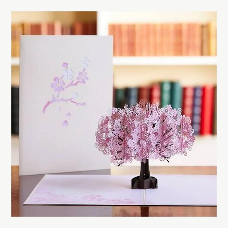 3D Cherry Blossom Tree Pop-Up Card