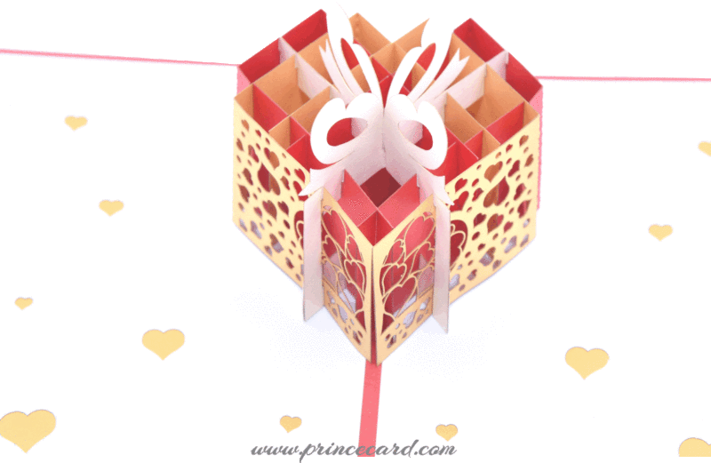 3D Heart Box Pop Card
