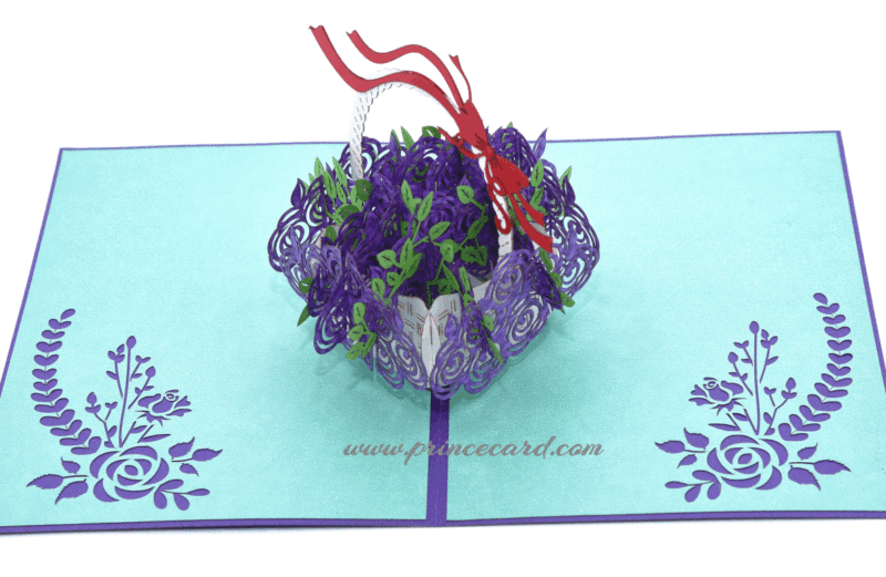 3d Flower Bouquet Pop Card